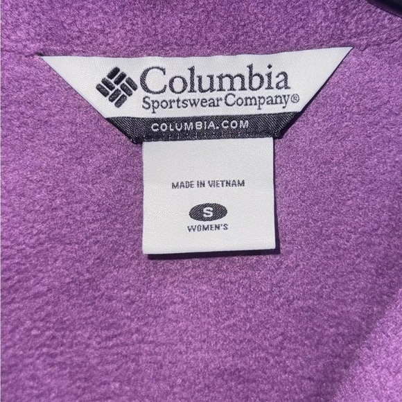 Columbia Plush Purple Fleece Jacket Full-Zip - Picture 4 of 4
